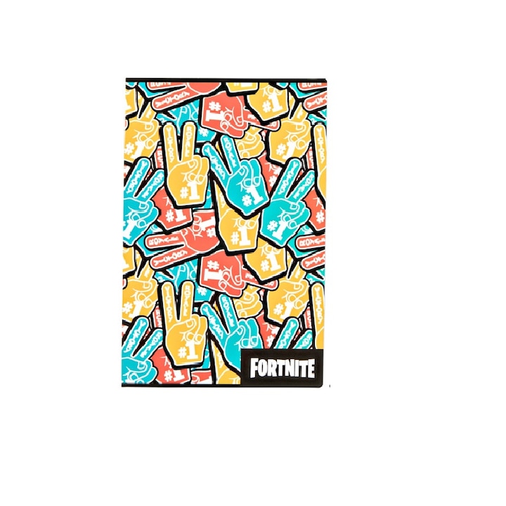 Тетрадка Fortnite 40 листа, Различни видове, Многоцветна