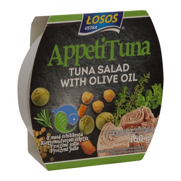 Losos tonhalsaláta olivás 160g