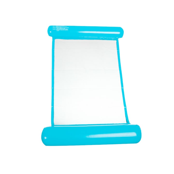 Zola felfújható vízi függőágy tengerhez vagy medencéhez, felnőtteknek és gyerekeknek, maximális súlya 70 kg, 110 x 67 cm, kék