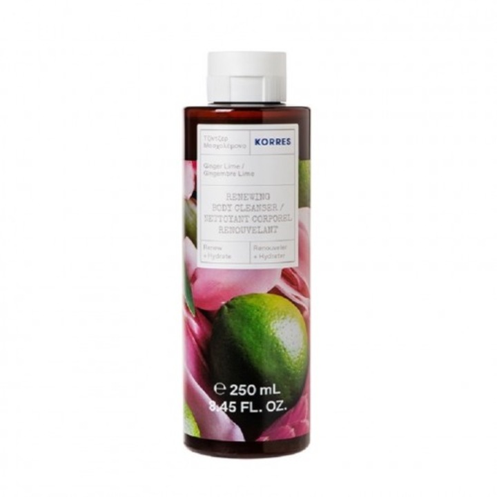 Gel de dus, Korres, Parfum ghimbir/lamaie, 250 ml