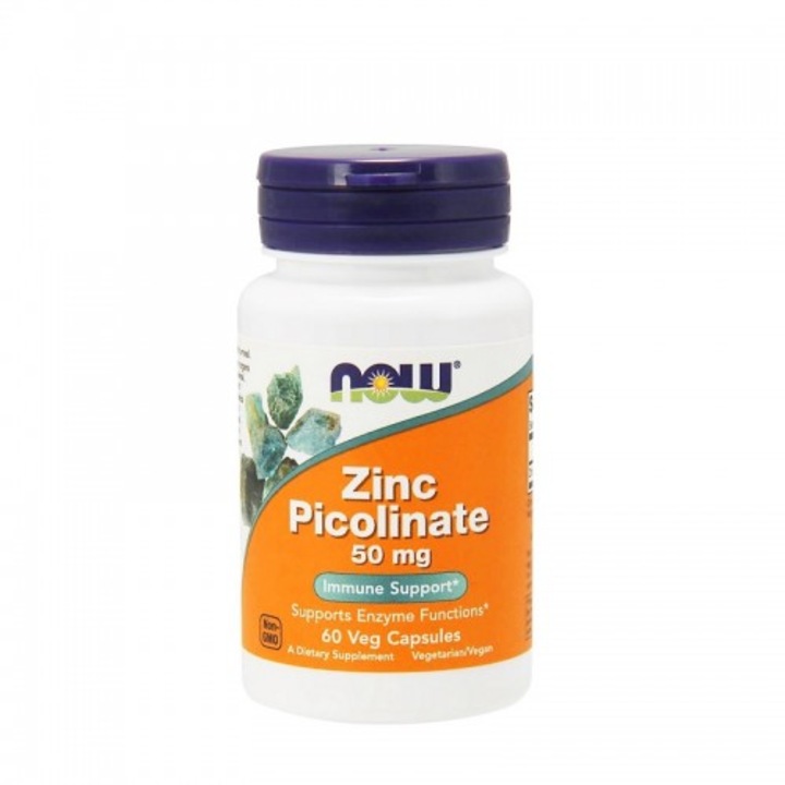 Хранителна добавка за добра имунна система Now Foods, Zinc Picolinate 50 мг., 60 капсули