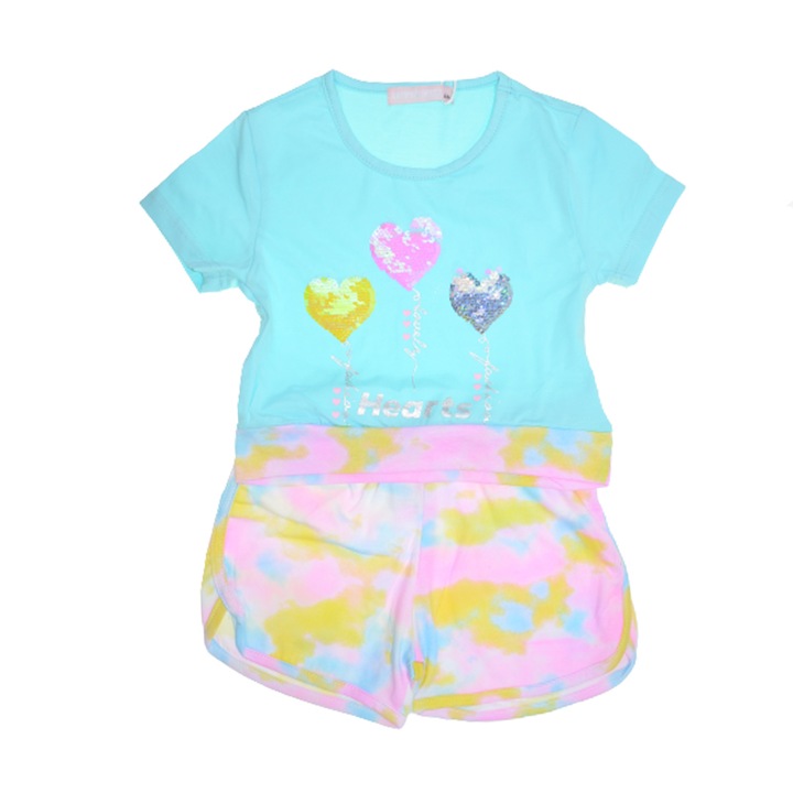 Compleu din doua piese pentru fete Happy House WB-2952A-98-104, Albastru 79307