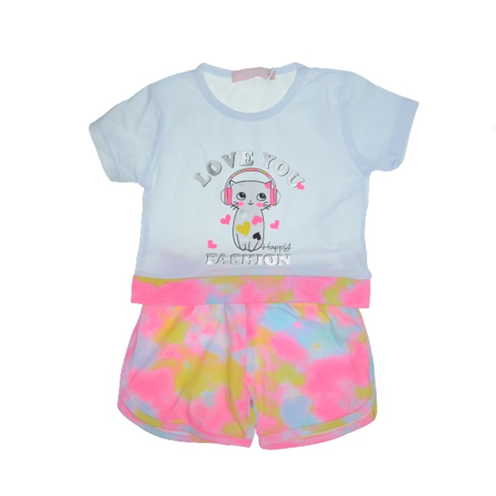 Compleu din doua piese pentru fete Happy House WB-2950A-86, Alb 79290