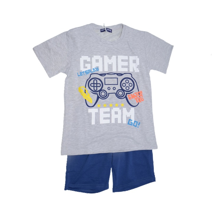 Compleu din doua piese pentru baieti Happy House QQ-650-140, Gri 79084