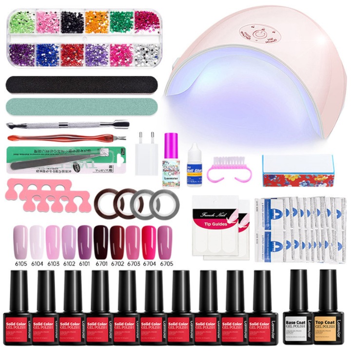 Kit unghii, Lanmuiar, 36W, Model 2, Multicolor