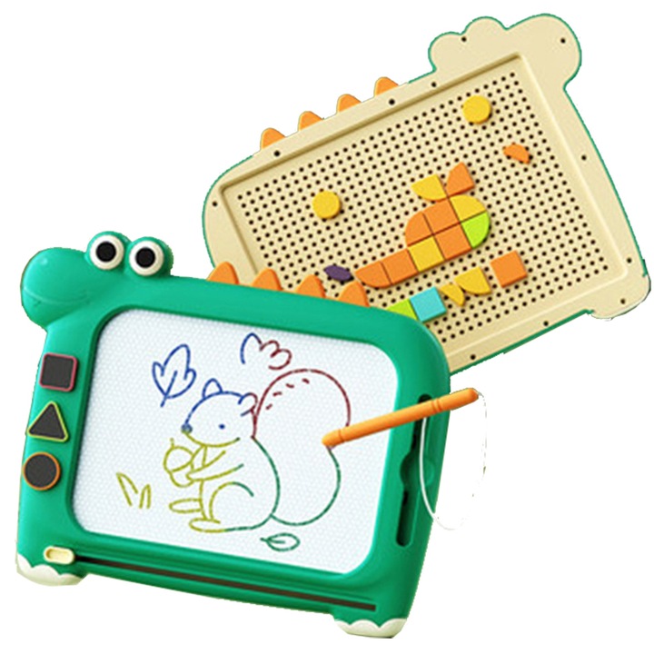 Mágneses rajztábla, Kaypsre, ABS, 34x27 cm, zöld