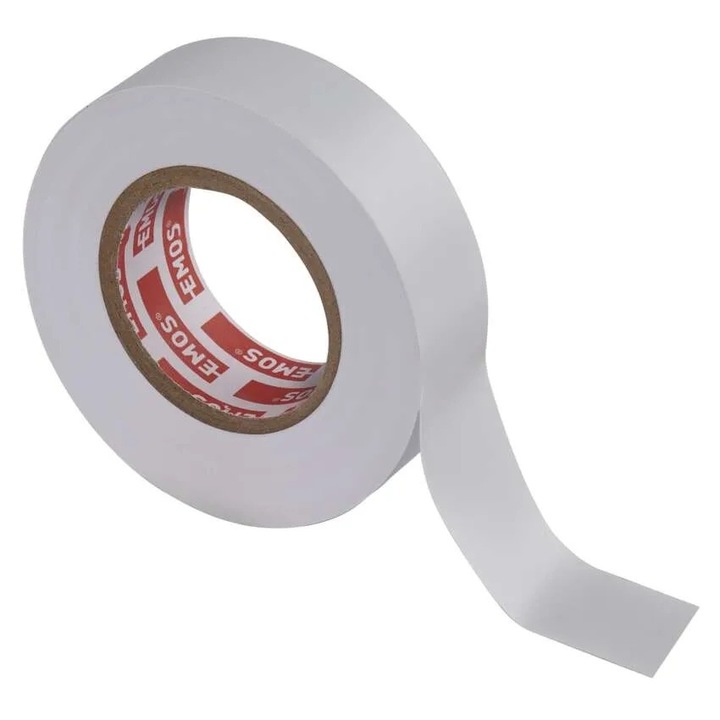 Изолационна лента, Emos, 19mm, 20m, Бял