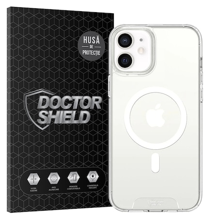 Husa de Protectie, Compatibila cu Apple iPhone 12, Doctor Shield Fantom, MagSafe