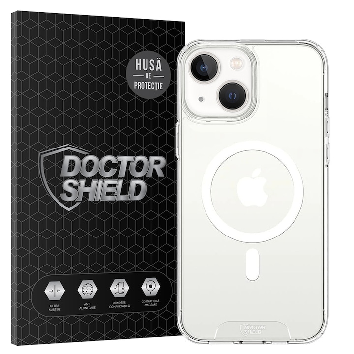 Husa de Protectie, Compatibila cu Apple iPhone 13, Doctor Shield Fantom, MagSafe