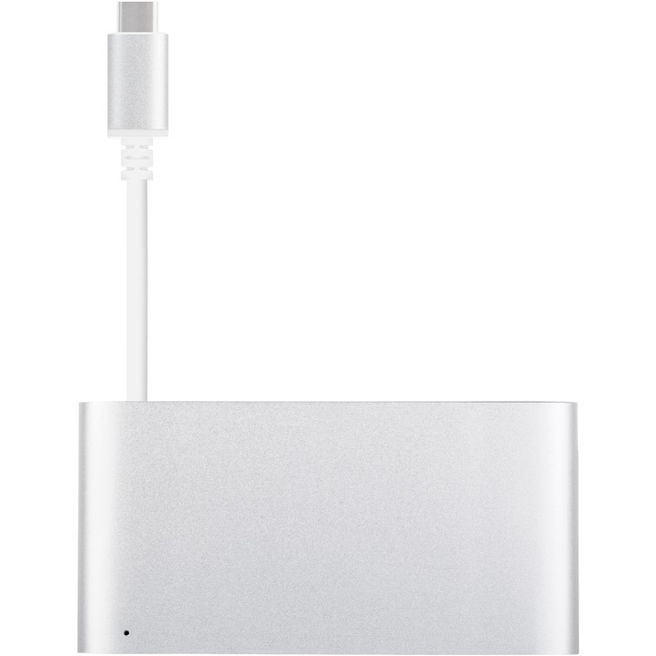 Adaptor Moshi USB-C la USB-A/HDMI/USB-C, Silver