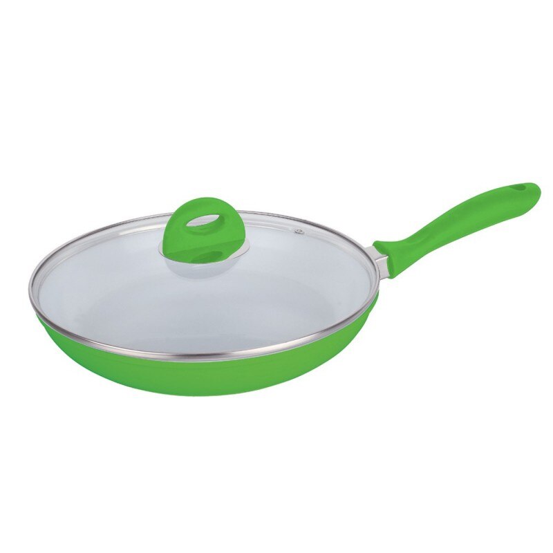 Tigaie aluminiu Dekassa DK-3205, interior ceramic, 26 cm, Verde