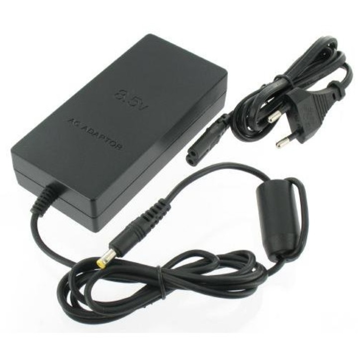 Adaptor de alimentare pentru Playstation 2 Slimline, Negru