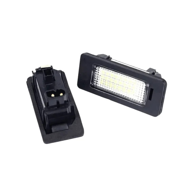 Set 2 lampi numar LED Canbus alb-rece 6000K pentru BMW Seriile E