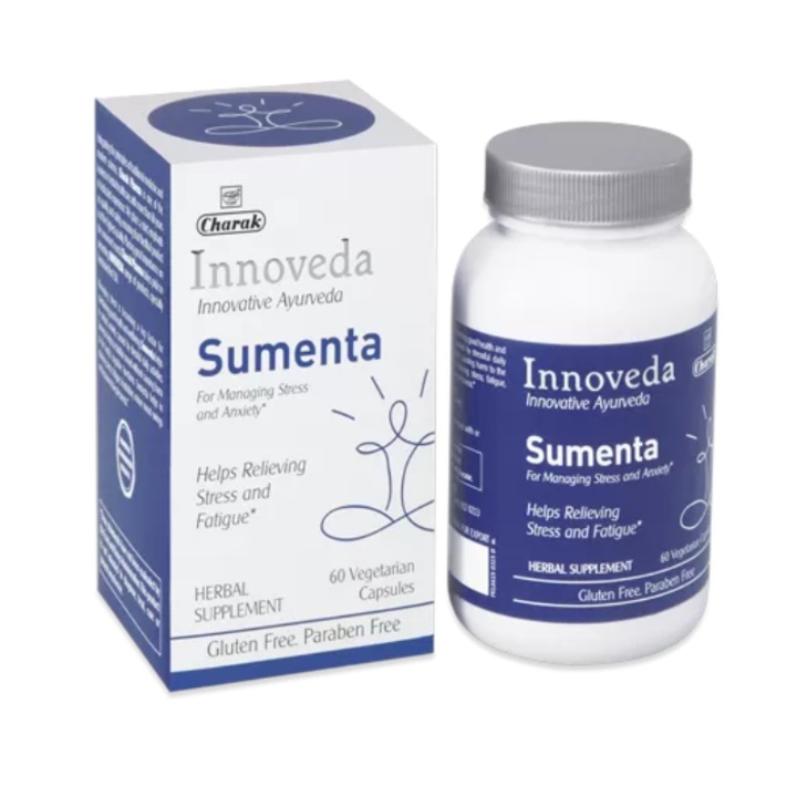 Supliment alimentar Charak, Sumenta, pentru stres, seria Innoveda, India, 60 capsule