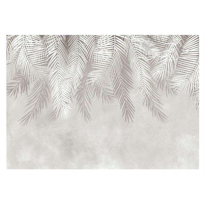 Fototapet Frunze Tropicale Pene Decorativ 416x254 cm, Modern Vlies Tapet, Pentru Dormitor Camera De Zi Living Design