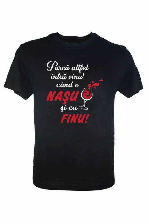 Tricou Negru, Barbati, Nasu` si, Negru