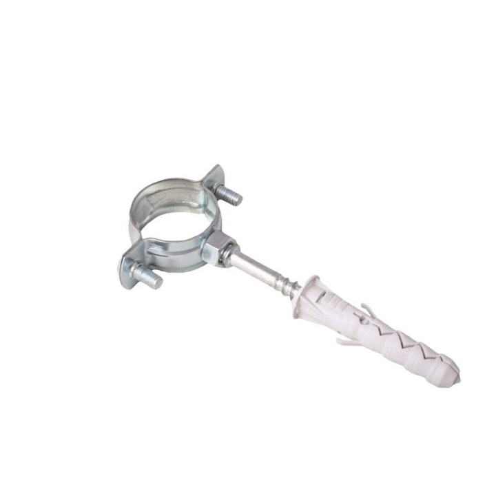 Csőbilincs, Acél, 8 hüvelyk, Ezüst