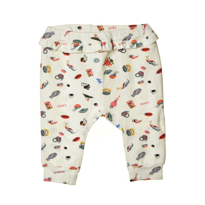 Pantaloni copii, Global Outlet, Bumbac, Multicolor, 71 cm