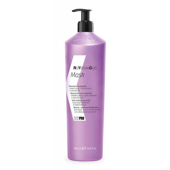 Masca anti-ingalbenire pentru par No Yellow Gigs, Kaypro, 1000 ml