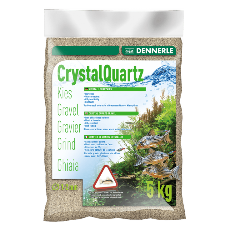Nisip Dennerle Crystal Quartz Gravel, natural white 5 kg