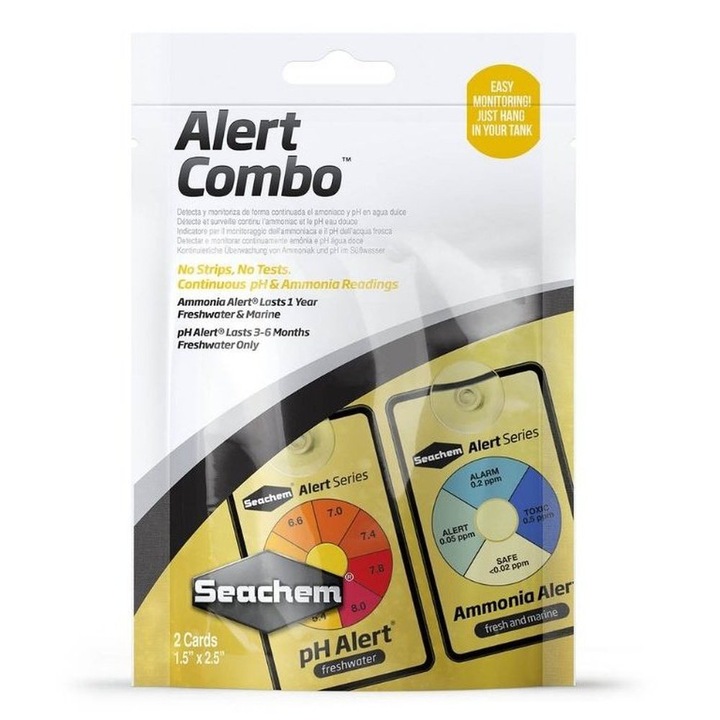 Állandó teszt Seachem Alert Combo Ph-Ammonia (6 hónap)