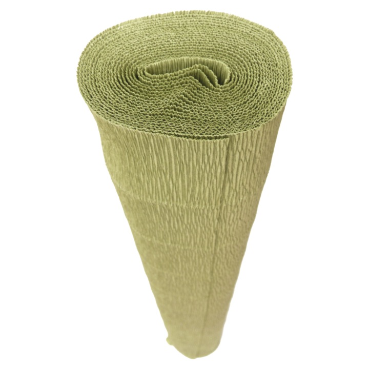 Hartie creponata elastica floristica 180gr - Antique Green Earth
