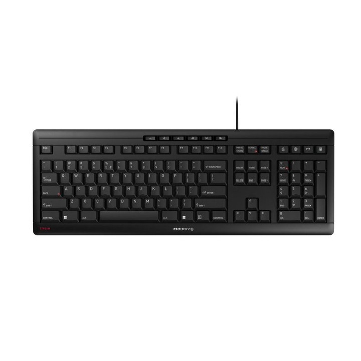 Tastatura, Cherry, STREAM US, JK-8500EU-2, Negru
