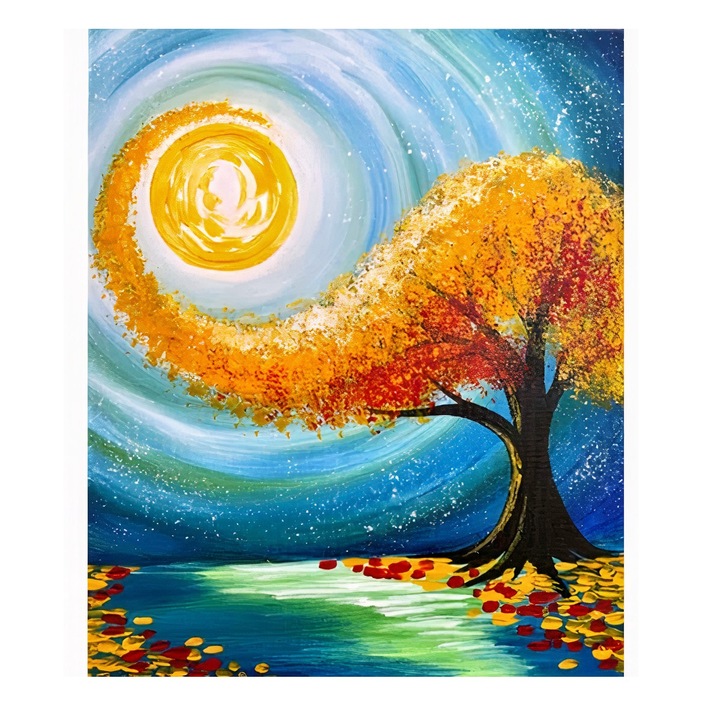 Set de broderie cu diamante 5d 30x40cm, Pictura 5D102, Multicolor