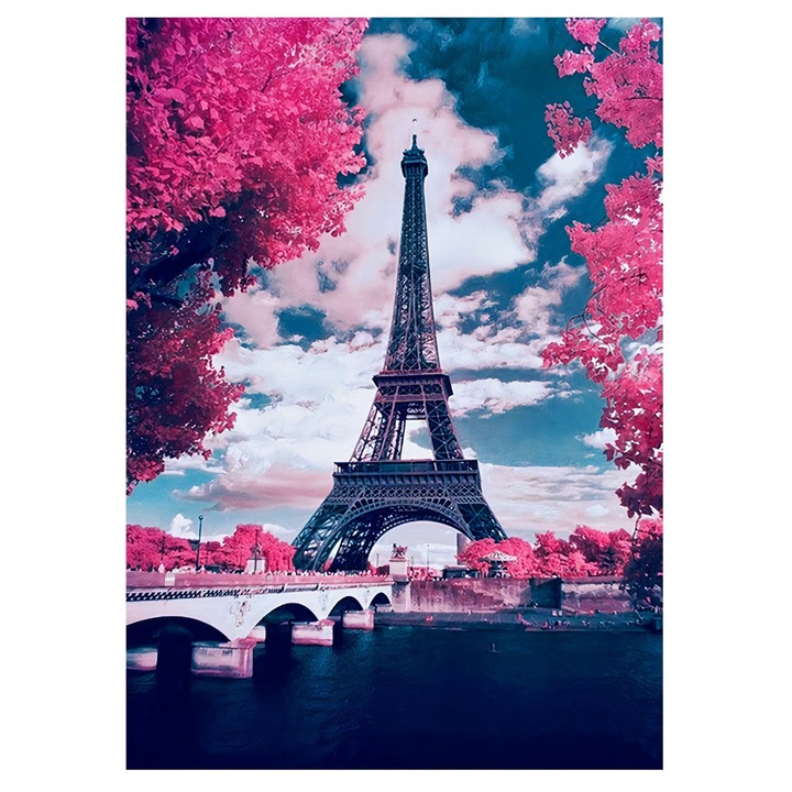 Set de broderie cu diamante 5d 30x40cm, Pictura 5D124, Multicolor