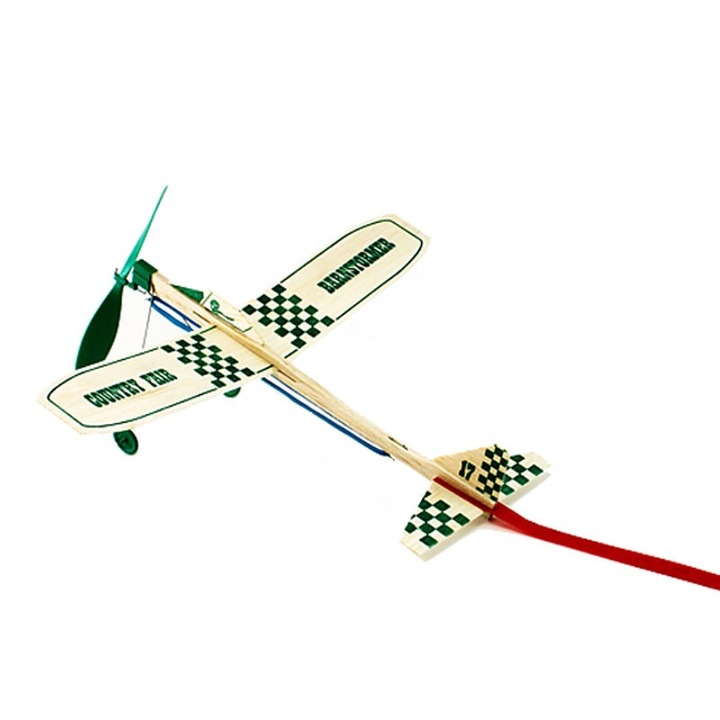 Guillows BARNSTORMER свободно летящ модел, с гумен двигател и колесник, размах на крилата 230 mm