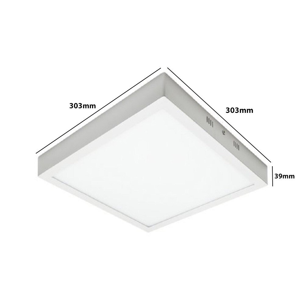 Квадратна LED плафониера 30W OSRAM, Лампа за вътрешен плафон, 3300Lm ...