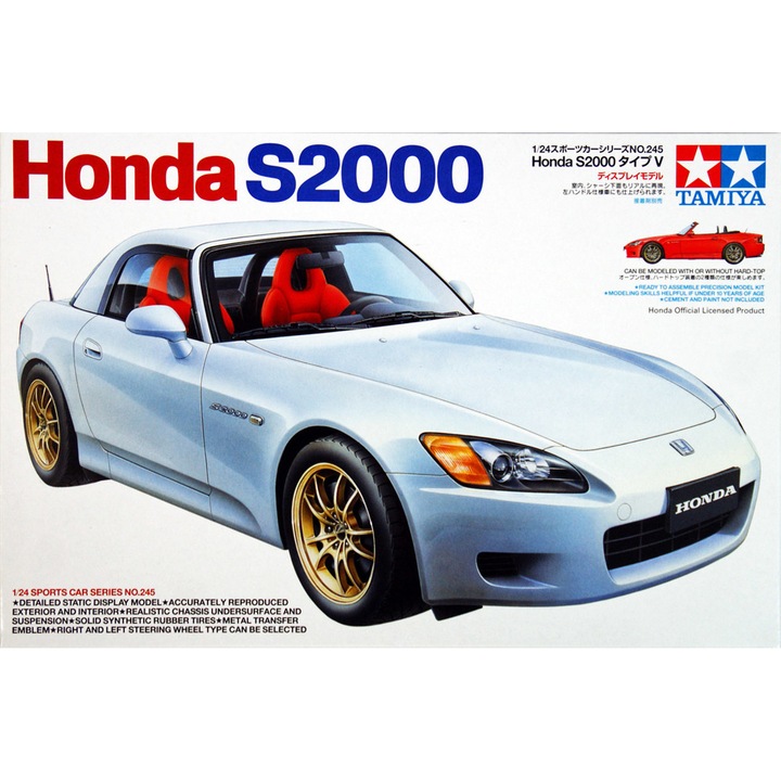 Tamiya makettszett Honda S2000 (Type V) 1:24 (300024245)