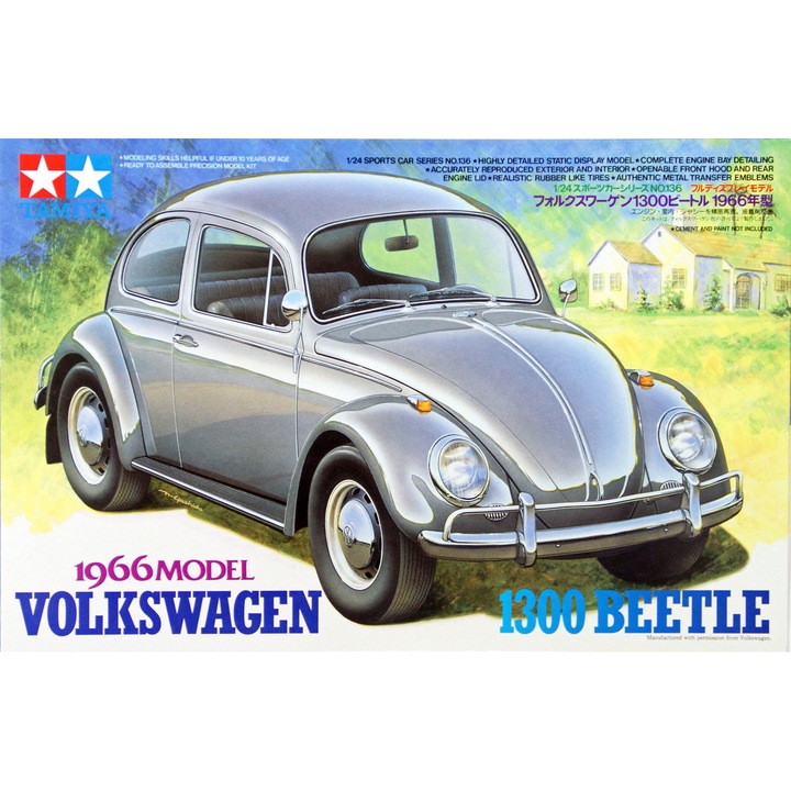 Tamiya makettszett Volkswagen 1300 Beetle 1966 Model 1:24 (300024136)