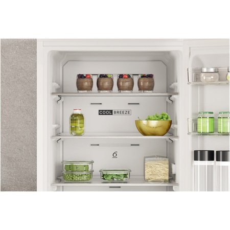 Combina frigorifica Whirlpool W7X81IW, 335 l, Clasa F, Total No Frost, Tehnologia 6TH Sense, Alarma usa, iluminare LED, H 191.2 cm, Alb