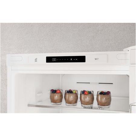 Combina frigorifica Whirlpool W7X81IW, 335 l, Clasa F, Total No Frost, Tehnologia 6TH Sense, Alarma usa, iluminare LED, H 191.2 cm, Alb