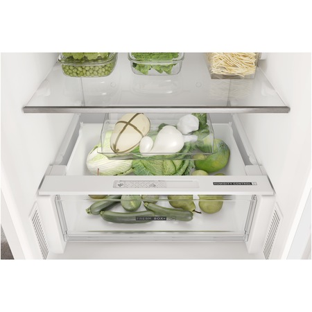 Combina frigorifica Whirlpool W7X81IW, 335 l, Clasa F, Total No Frost, Tehnologia 6TH Sense, Alarma usa, iluminare LED, H 191.2 cm, Alb