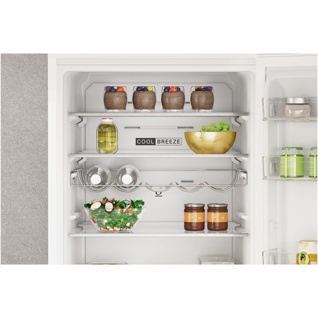 Combina frigorifica Whirlpool W7X92OWH, 367 l, Clasa E, Total No Frost, Tehnologia 6TH Sense, Alarma usa, Iluminare LED, H 202.7 cm, Alb