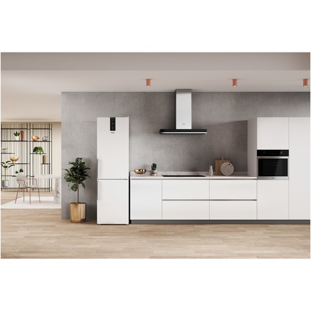 Combina frigorifica Whirlpool W7X92OWH, 367 l, Clasa E, Total No Frost, Tehnologia 6TH Sense, Alarma usa, Iluminare LED, H 202.7 cm, Alb