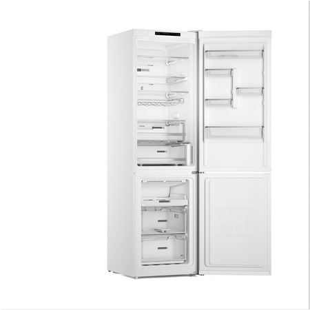 Combina frigorifica Whirlpool W7X93AW, 367 l, Clasa D, Total No Frost, Tehnologia 6TH Sense, Alarma usa, Iluminare LED, H 202.7 cm, Alb