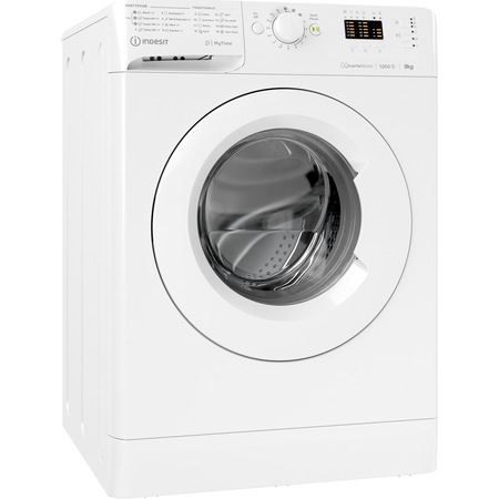 Masina de spalat rufe Indesit MTWA91284WEE, 9 kg, 1200 rpm, Clasa C, Fast Cycles, Motor Inverter, Display LED, Alb