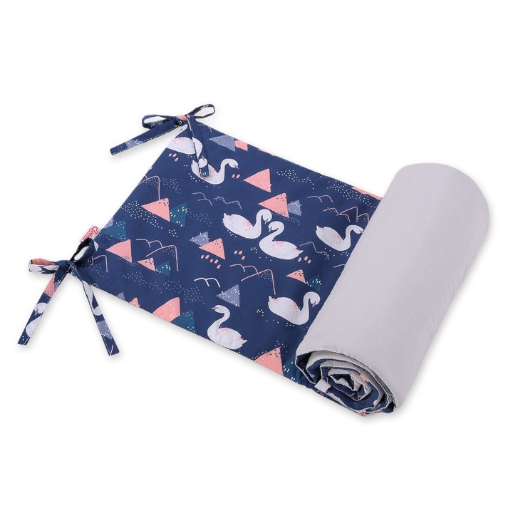Aparatoare universala pentru patut Swans Navy Blue