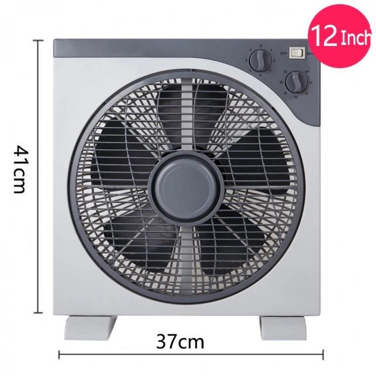 Ventilator Box Fan 30cm, Cu Grila Rotativa – 3 Viteze, 30cm, 45W ...