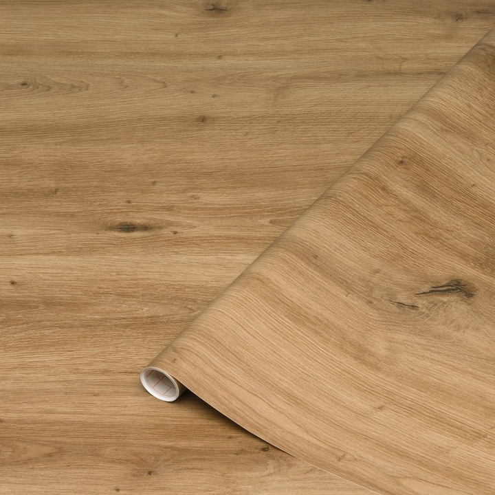 Самозалепващо фолио dc-fix, имитация селски дъб, кафяв, 67.5cm x 2m