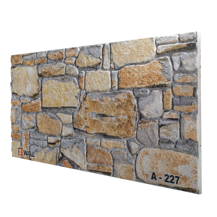 Декоративен стенен панел EasyWall Естествен камък, 3D, Стиропор с мазилка