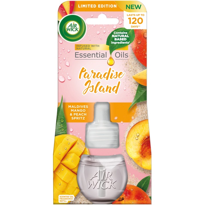 Air Wick elektromos légfrissítő utántöltő, Maldív mangó és őszibarack, 19ml