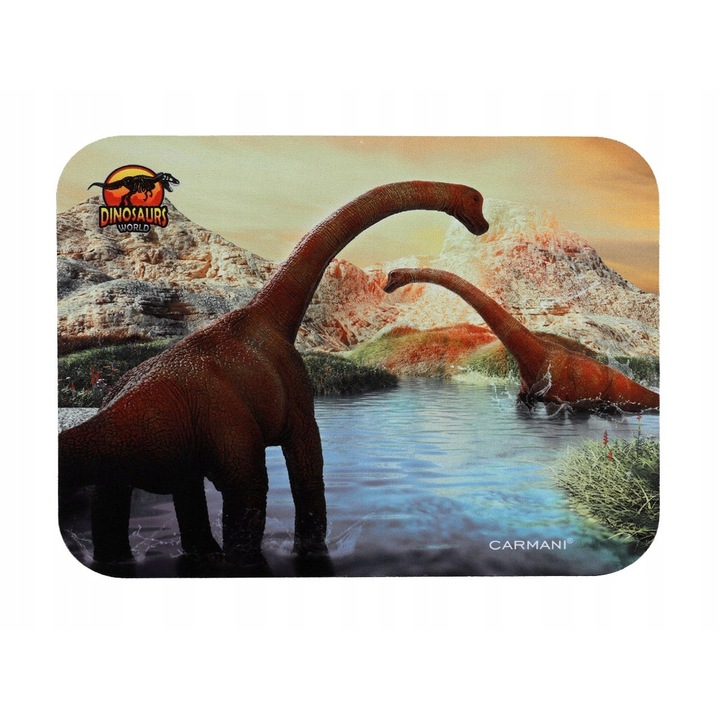 Egérpad Dinosaurs, Carmani, 18x22 cm, Többszínű