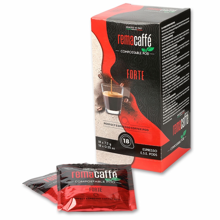 Кафе дози REMACAFFE Forte, E.S.E. pod, 18 броя