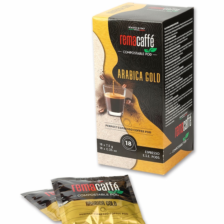 Кафе дози REMACAFFE Arabica GOLD, E.S.E. pod, 18 броя