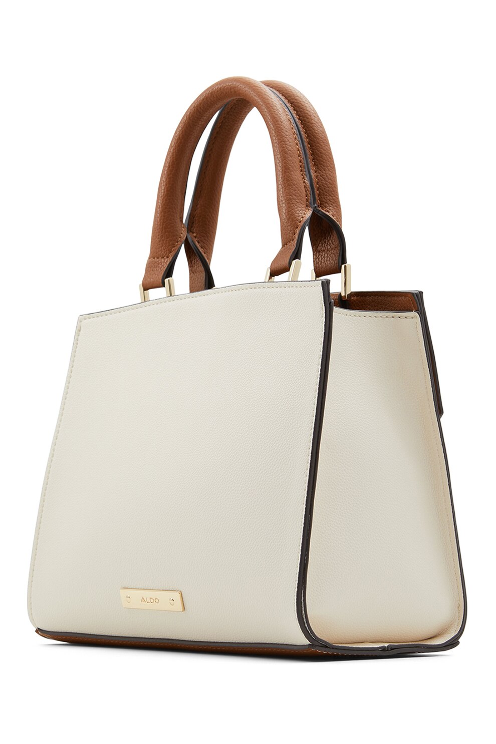 Aldo, Geanta crossbody de piele ecologica Oziroe, Scortisoara, Alb