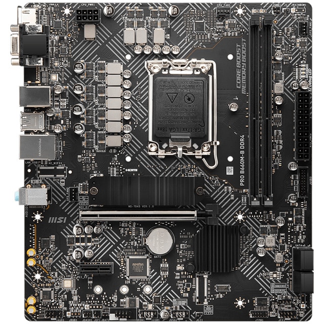 Placa de baza MSI PRO B660M-B DDR4, Socket 1700 - eMAG.ro